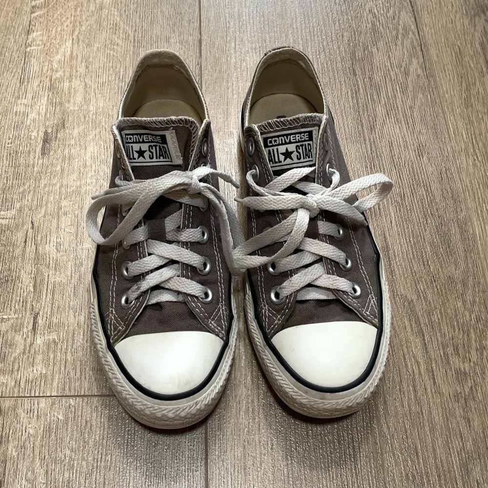 Grey Low-Top Converse Sneakers